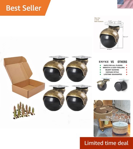 Smooth gliding inch casters - smooth-gliding,
